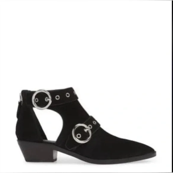 New Sam Edelman Whitney black leather pointed toe flats, sz 8.5. Orig $140+ - Picture 10 of 12